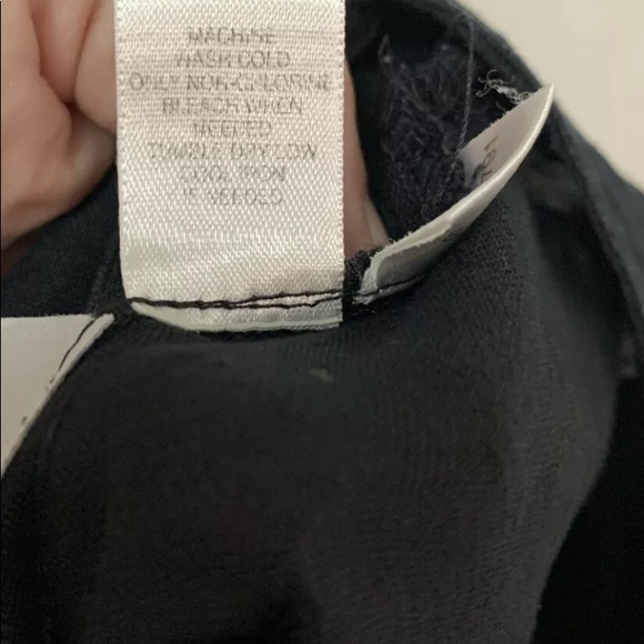 Ann Taylor Linen A-Line pleated Skirt Black with White Embroidery Detail Size 4 - Picture 7 of 9